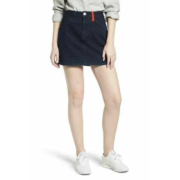 CURRENT/ELLIOTT Womens The Five-Pocket Denim Mini skirt Size 28 - Picture 9 of 12